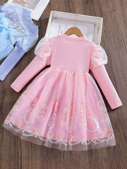 Children's Tulle Dress with Bows
