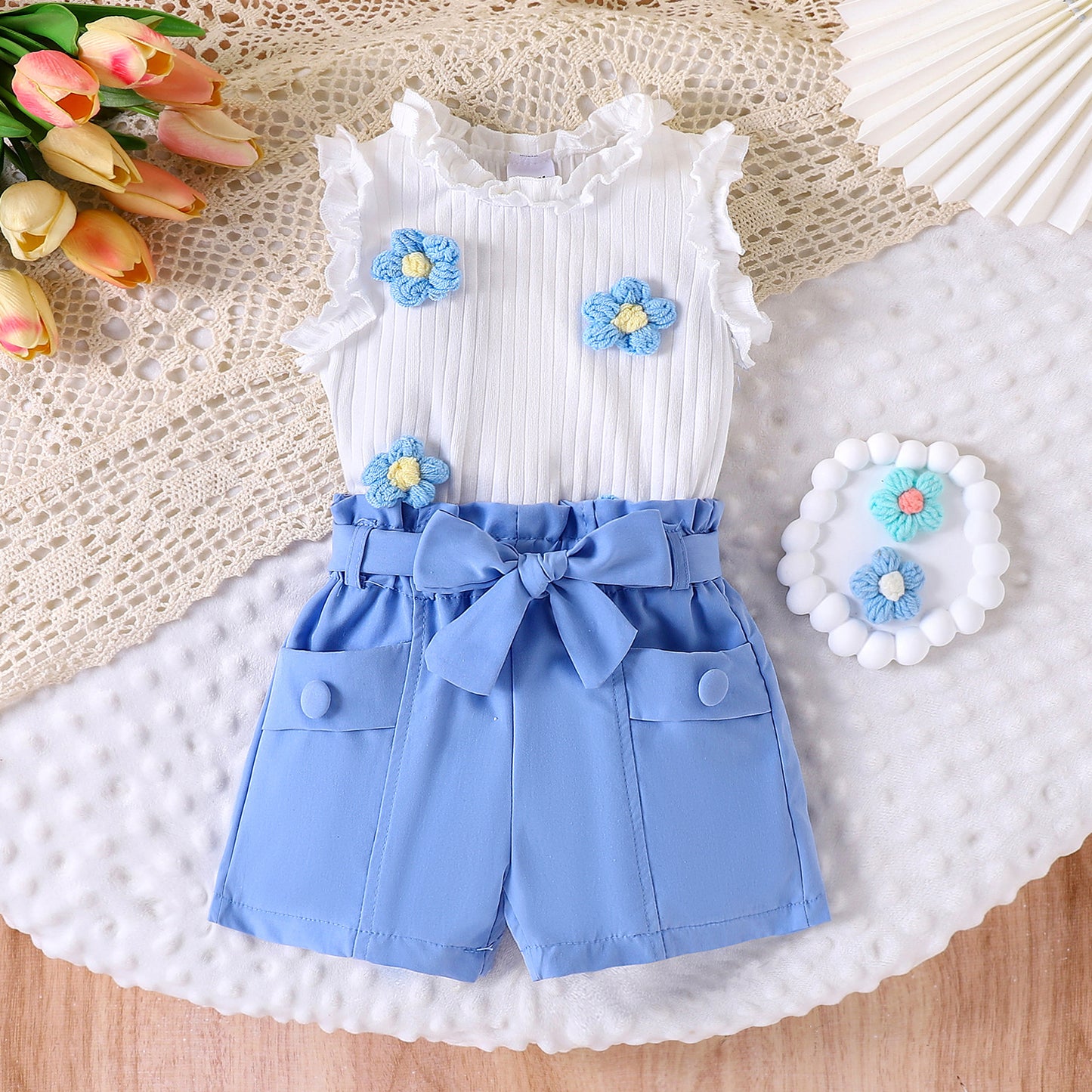 Girls' Summer Flower Set