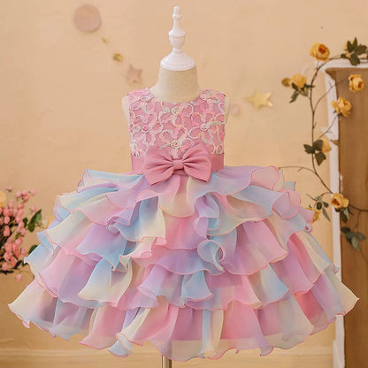Children's Layered Dress in Colors
