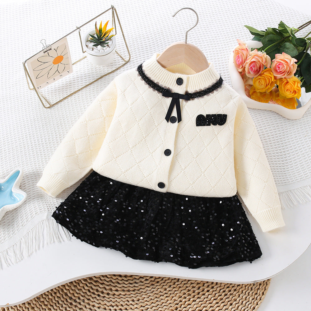 Children's Knitted and Glittery Set