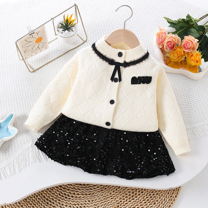 Children's Knitted and Glittery Set