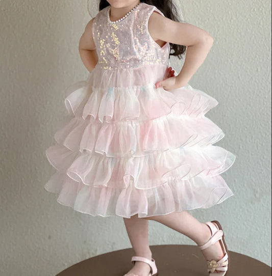 Shiny Tulle Children's Dress