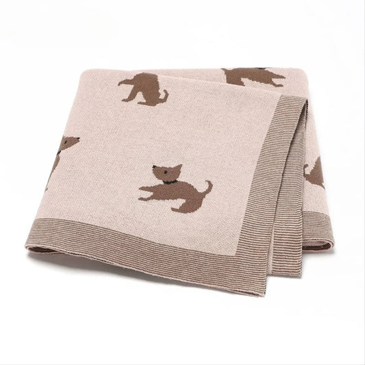 Children's Blanket with Puppies