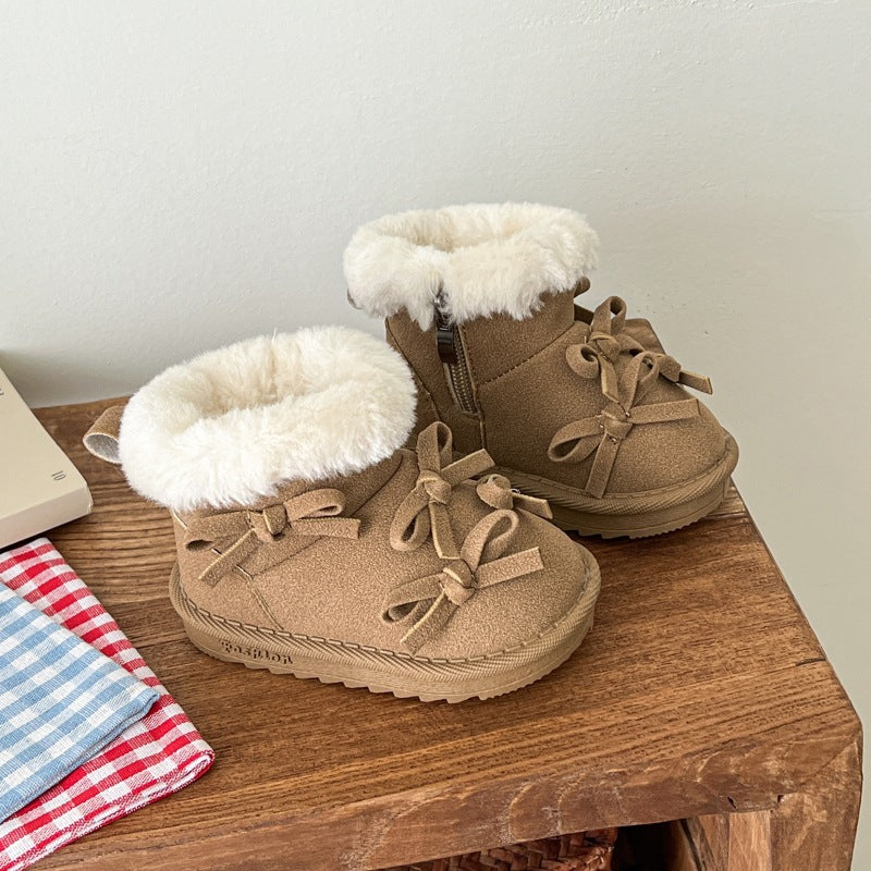 Children Warm Snow Boots Girl Princess Boots