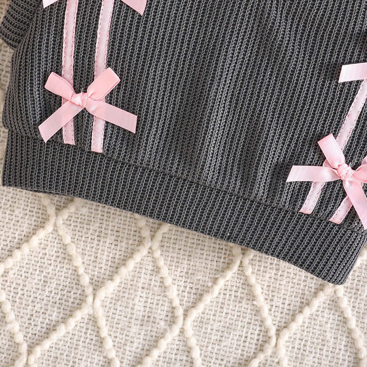 Children's Set: Dress + Vest with Bows