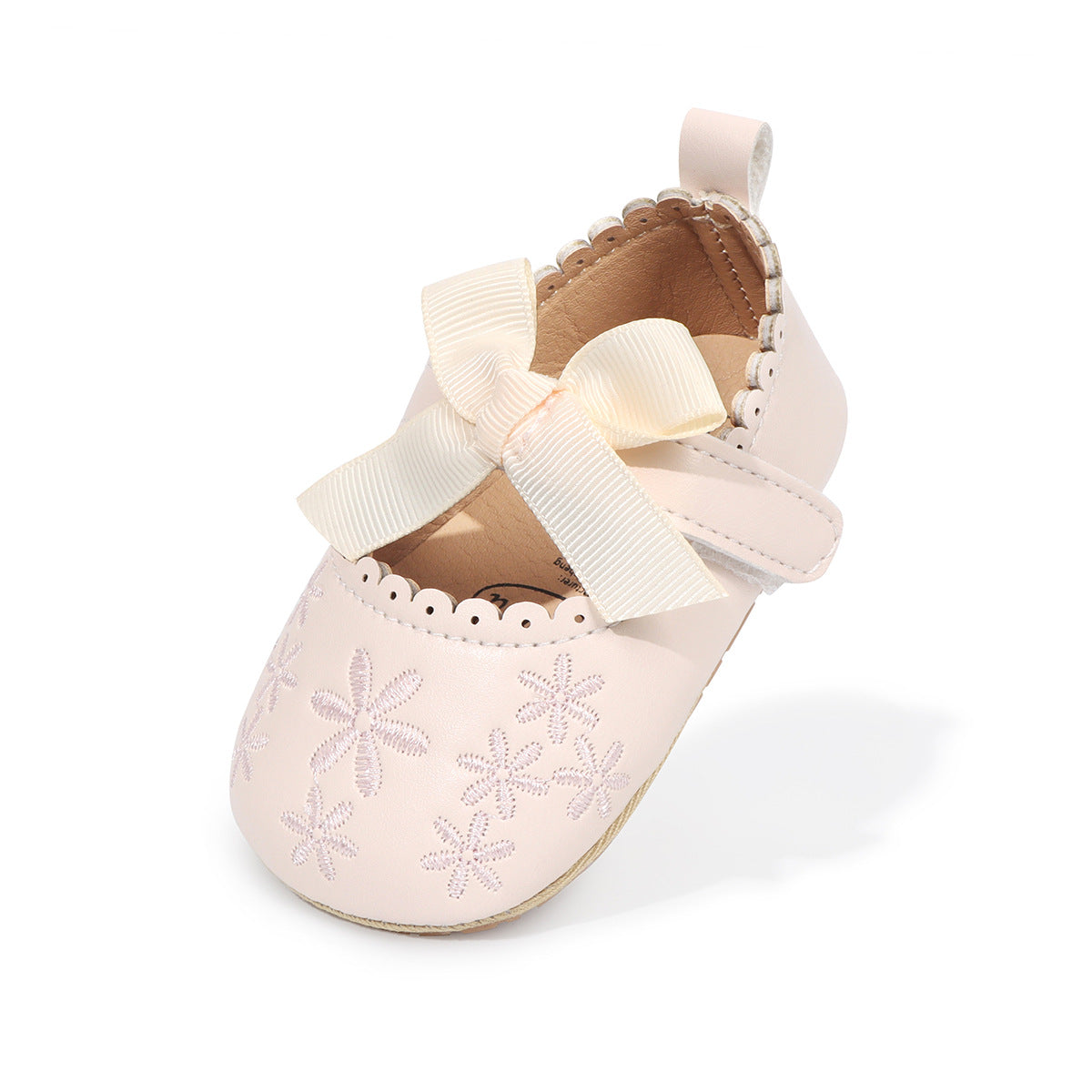 Children's Shoes with Flowers and Bow