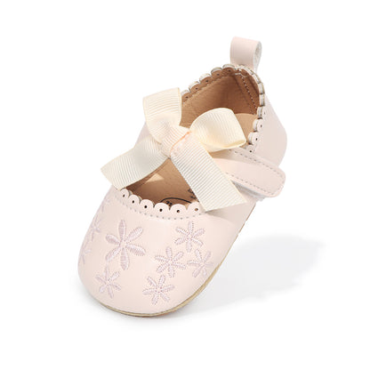 Children's Shoes with Flowers and Bow