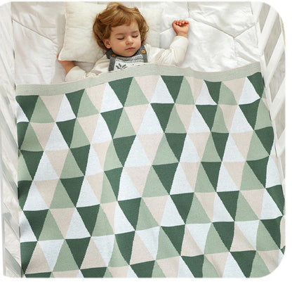 Children's Blanket with Geometric Print