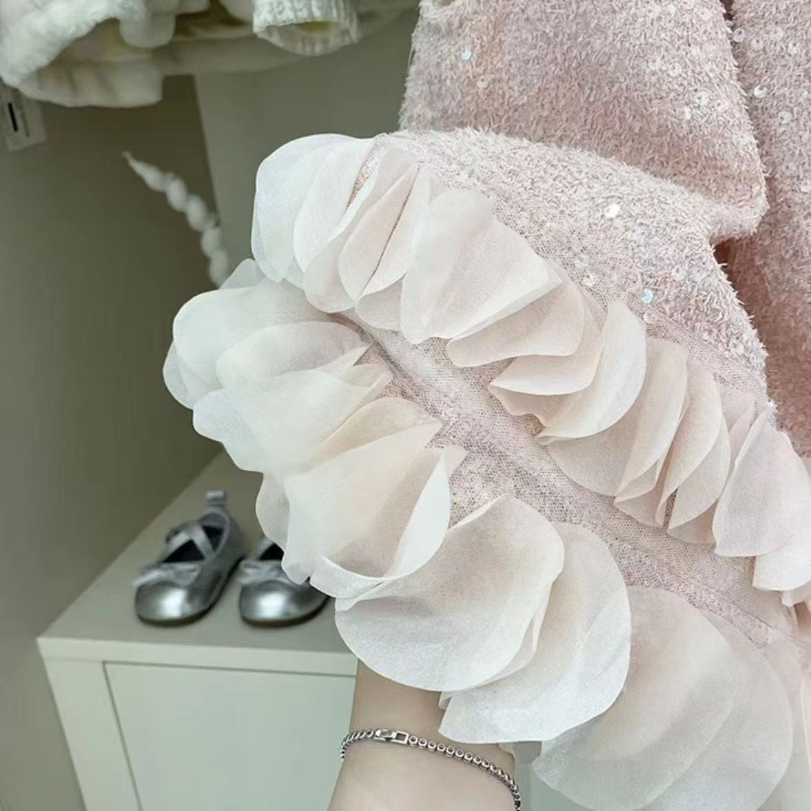 Children's Dress with Sparkly Bow