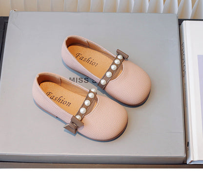 Zapatillas deportivas de moda para niños con perlas 