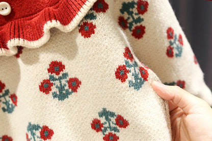Flores tejidas para mujeres y niños 