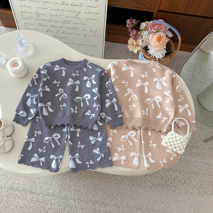 Children's Winter Set with Bows