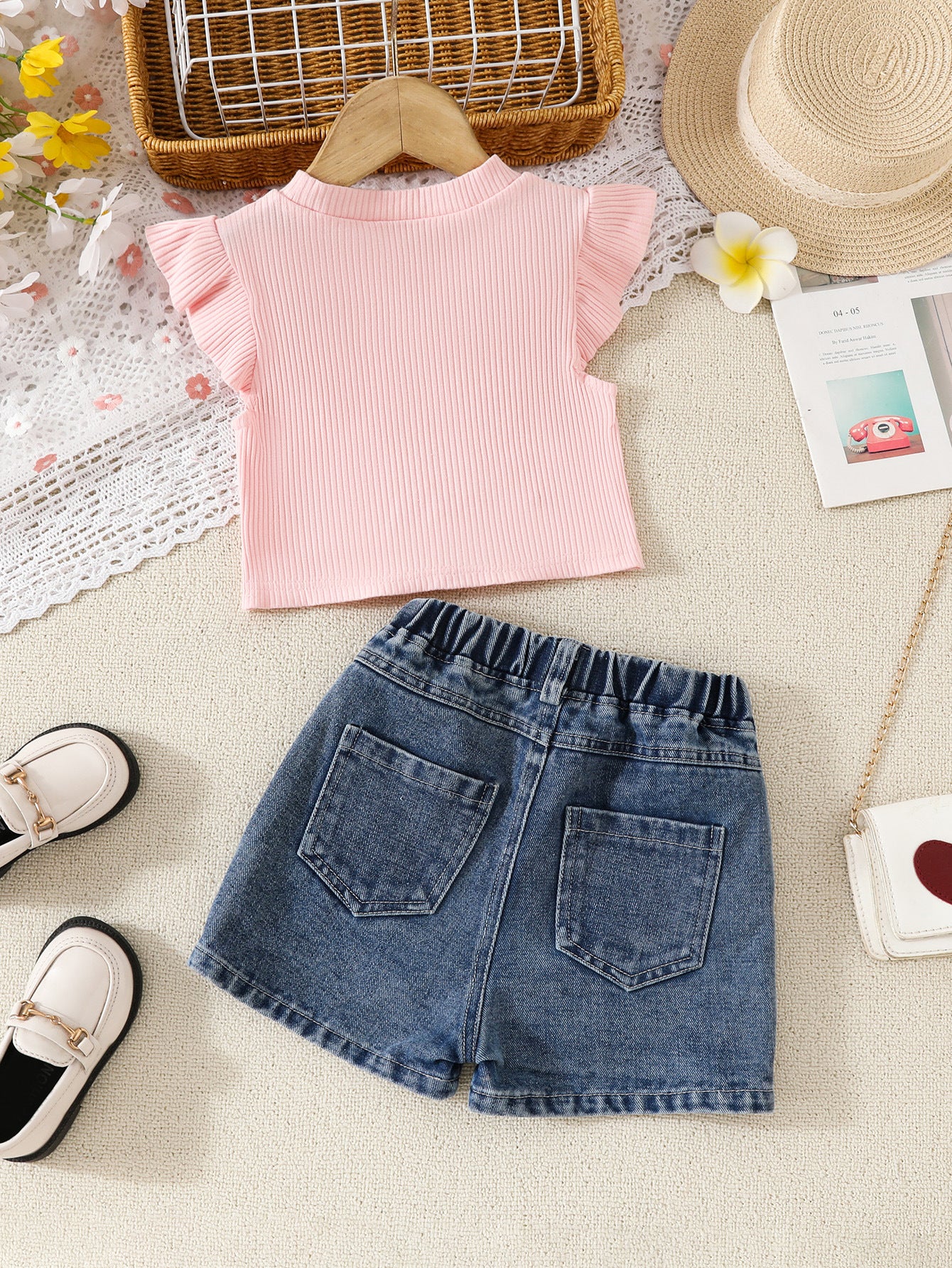 Girls' Floral Outfit Set
