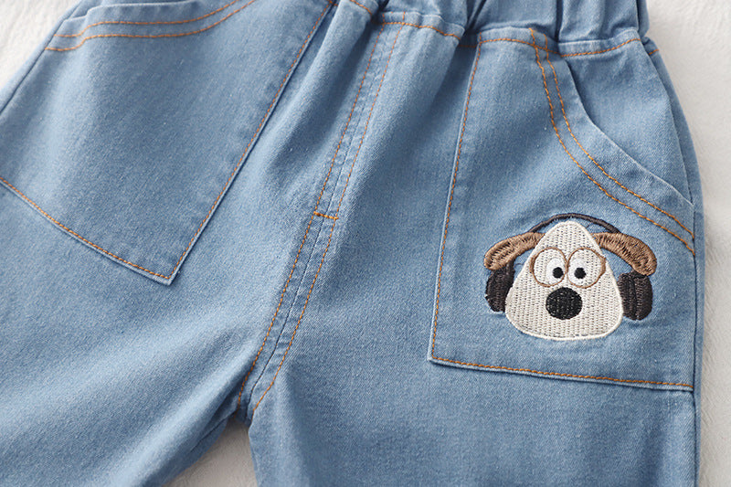 Children's Outfit with Puppy and Jeans