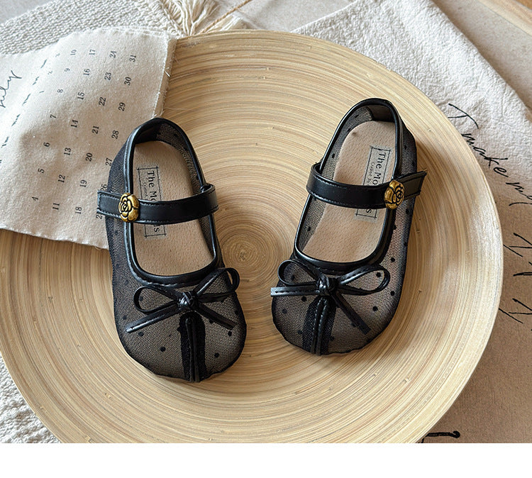 Children's Ballet Flats with Bow