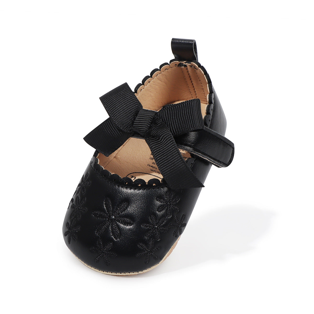 Children's Shoes with Flowers and Bow