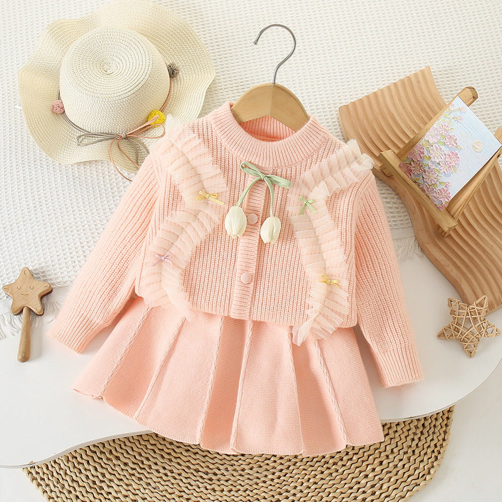 Tulip Knit Girls' Set