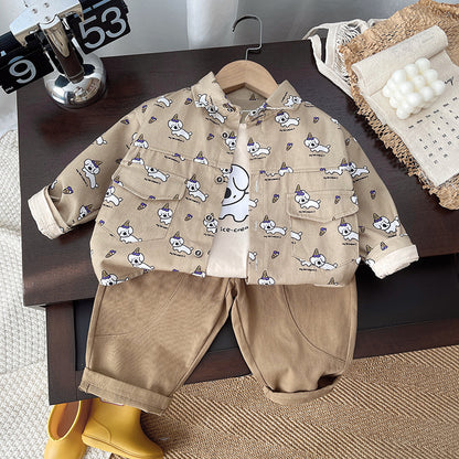 3-Piece Children's Set - Puppy Design