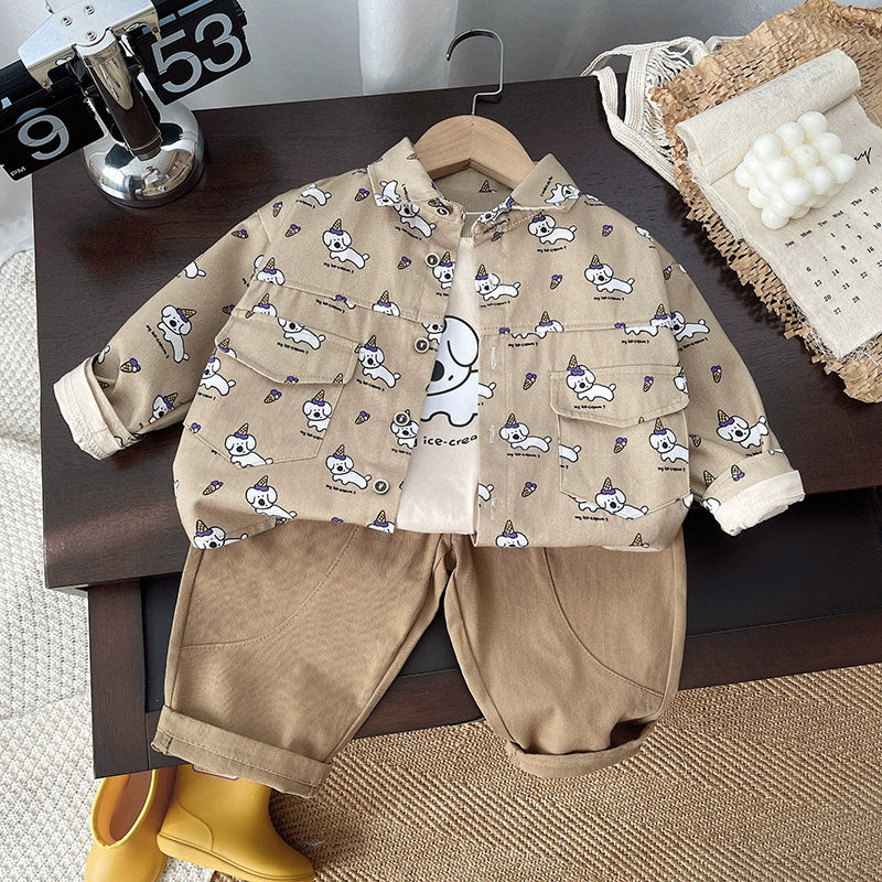 3-Piece Children's Set - Puppy Design