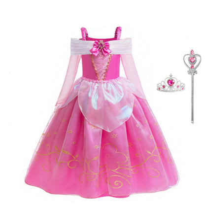 Pink Party Dress with Bow