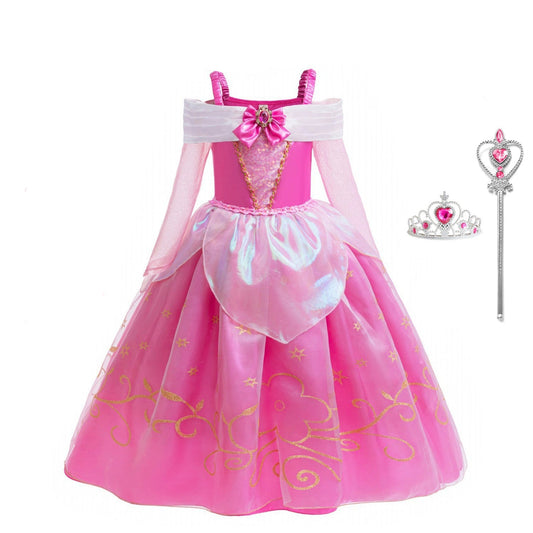 Pink Party Dress with Bow