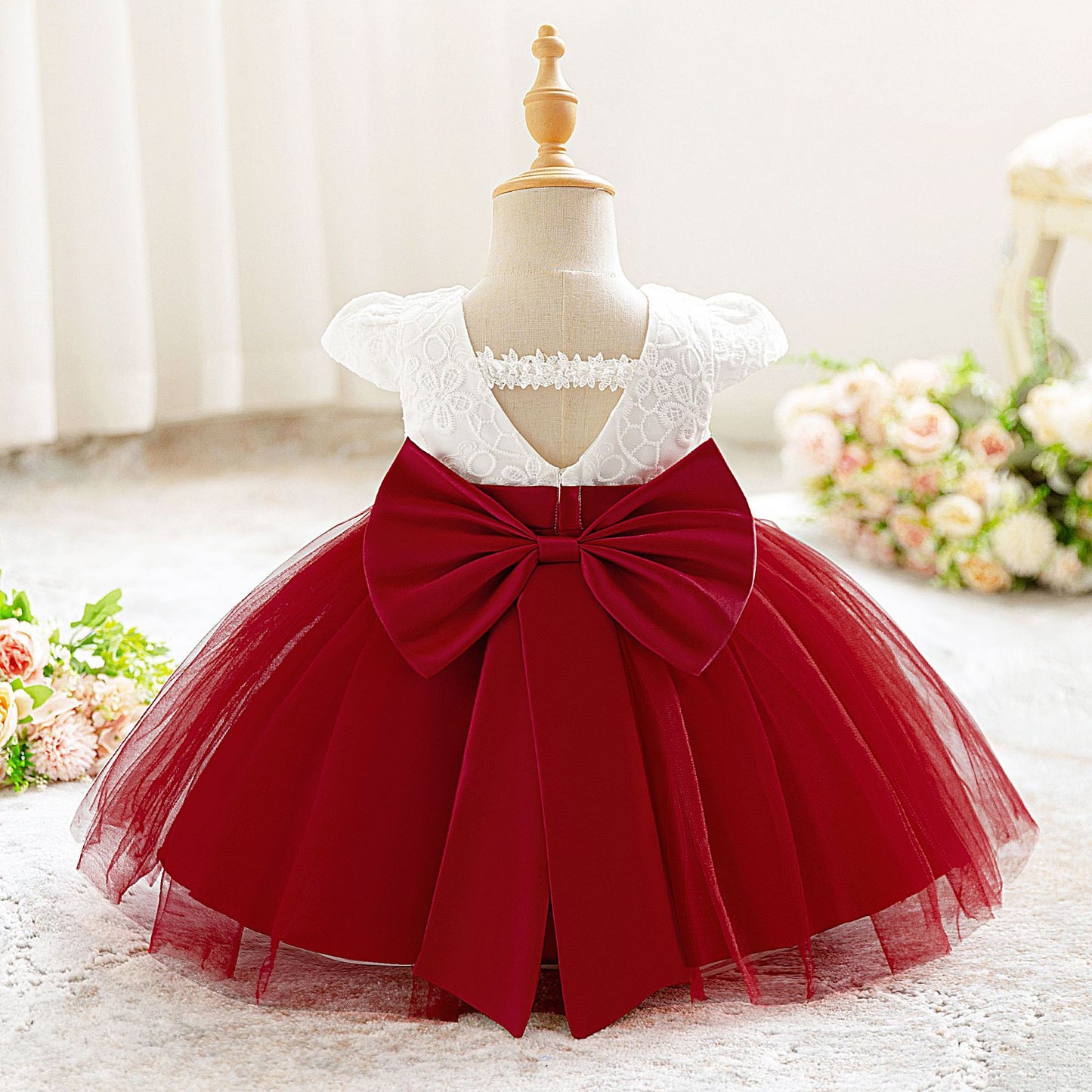 Lace Party Dress and Tulle Skirt