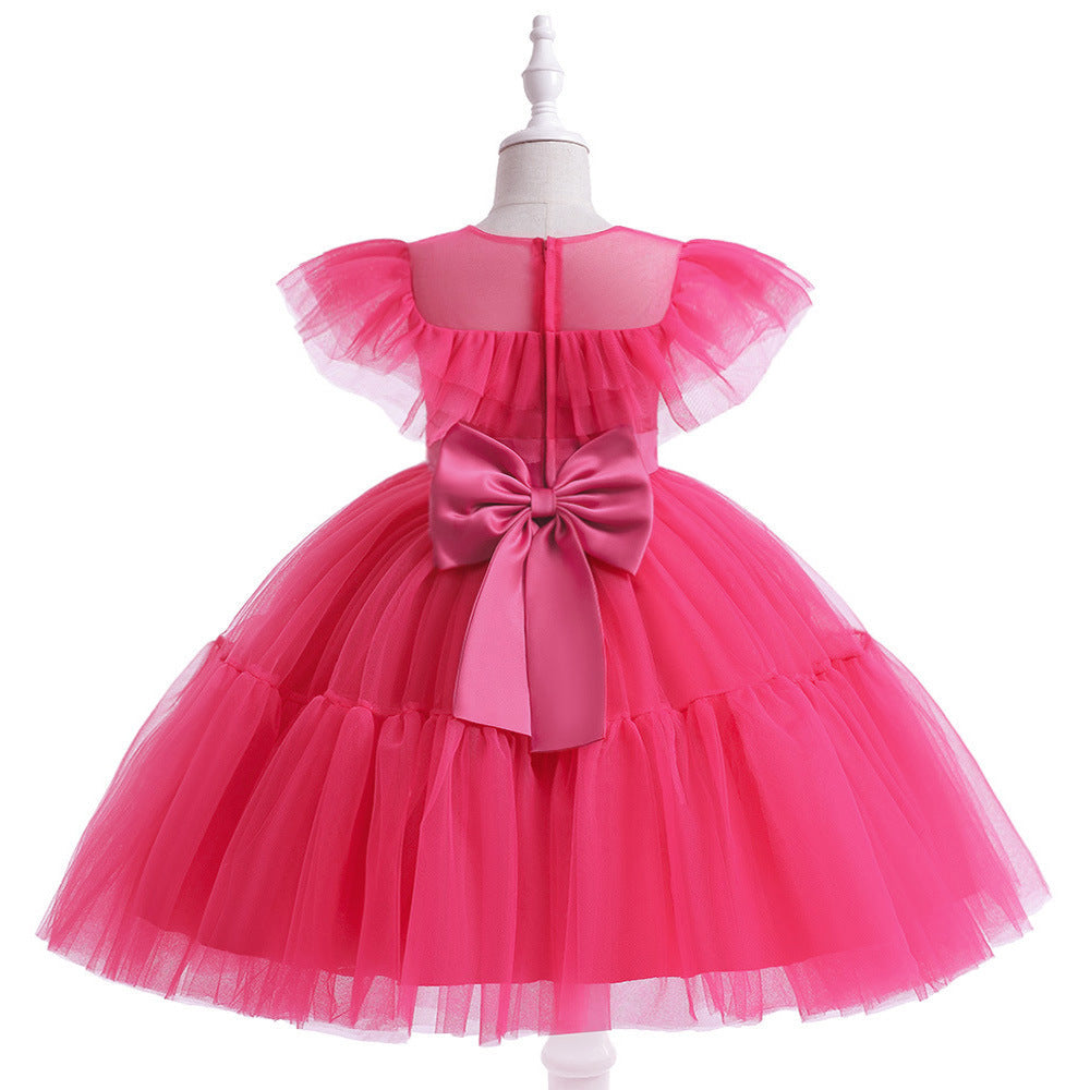 Vestido de tul plisado para niña 