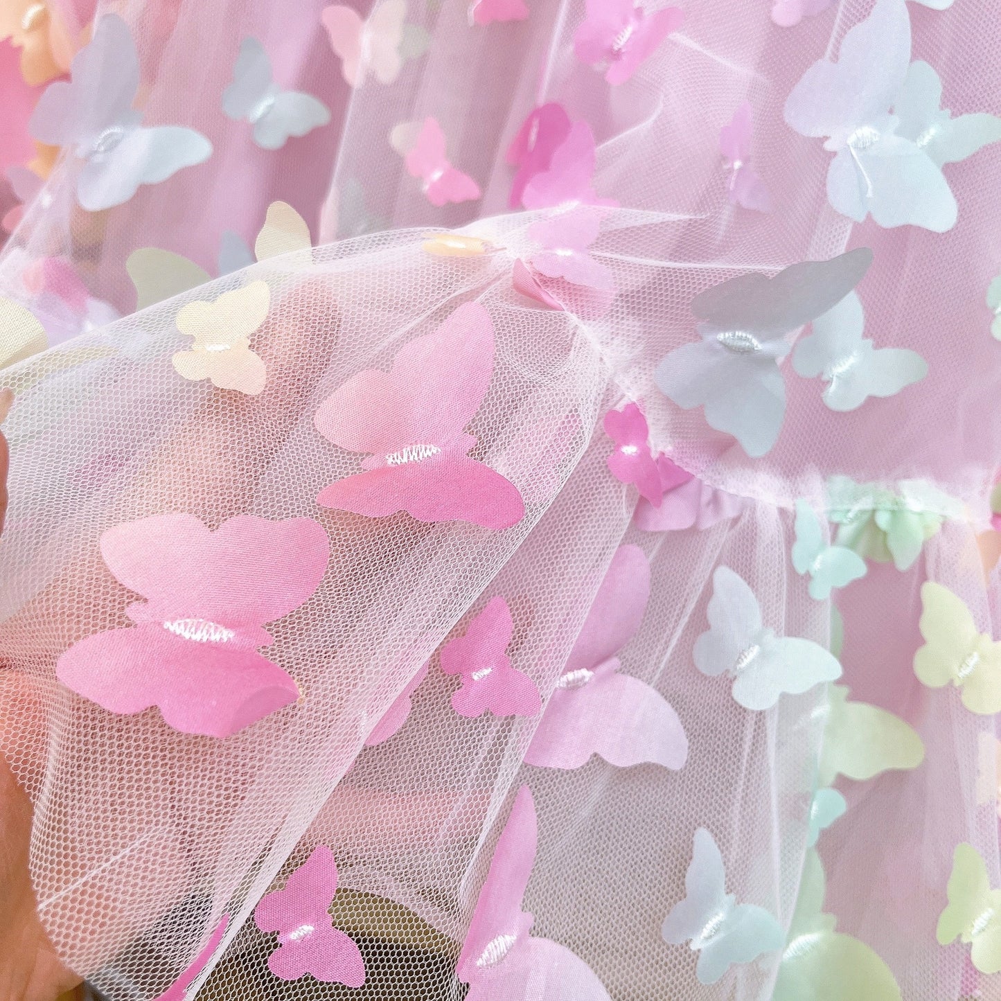 Children's Tulle Dress with Butterflies