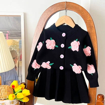 Mussi Winter Floral Knit Children's Set