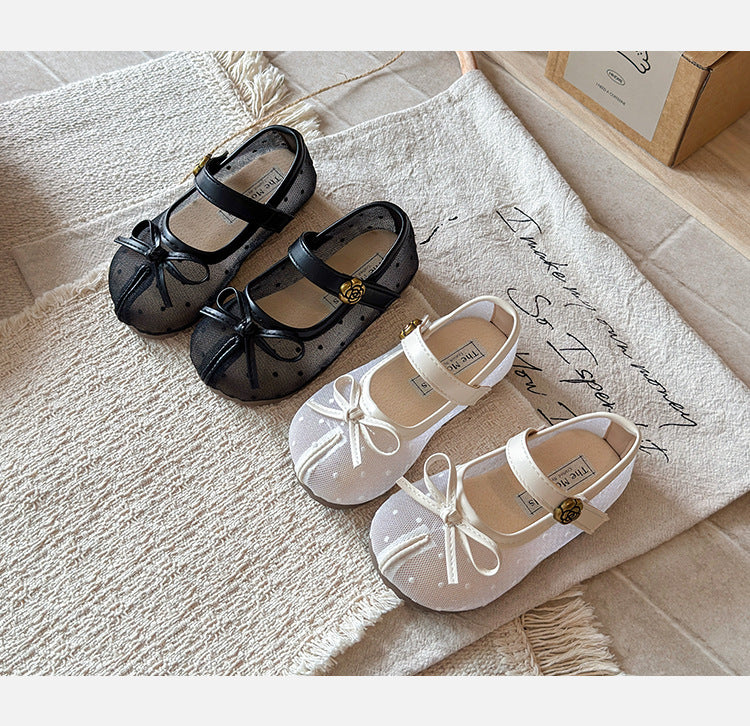 Children's Ballet Flats with Bow