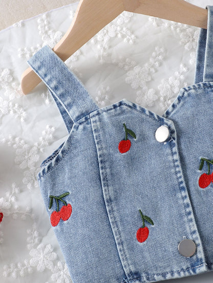 Children's Summer Jeans Cherry Set