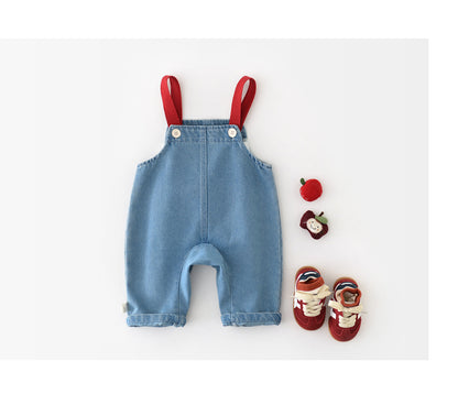 "Little Apples" Children's Dungaree & Top Set