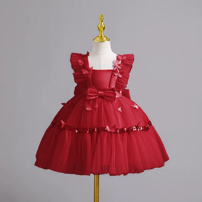Tulle Party Dress with Bows