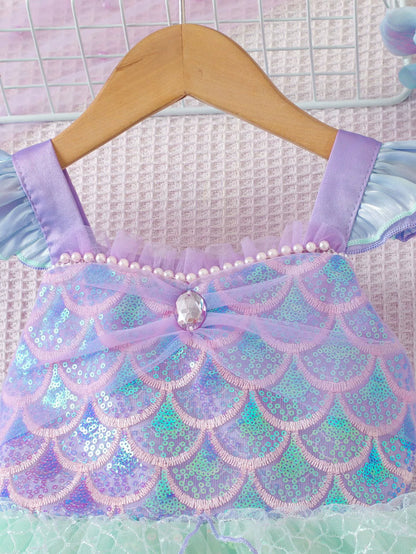 Children's Dress with Sparkling Scales