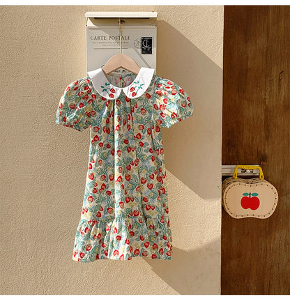 Delicate Strawberry Children's Dress