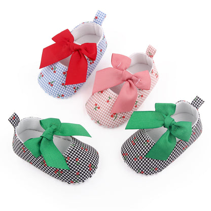 Cherry Print Children's Shoes