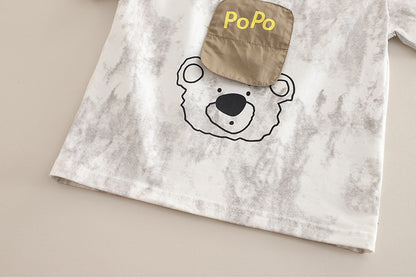 Children's Set with Teddy Bear and Pockets