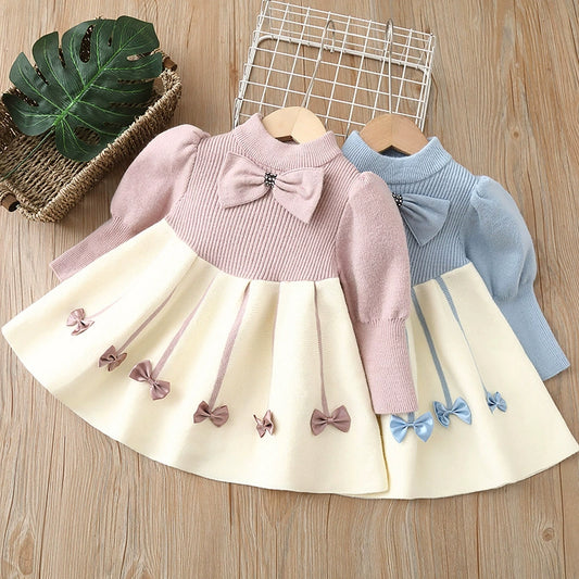Girls’ Dress with Bow