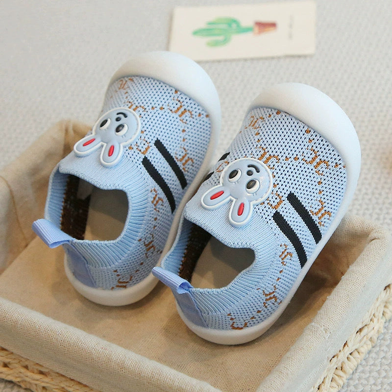 Kids' Sneakers with Soft Sole and Bunny Design