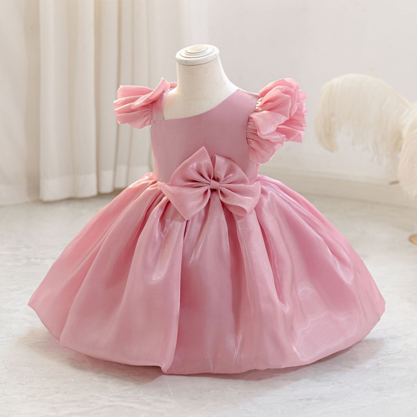 Children's Party Dress with Bow