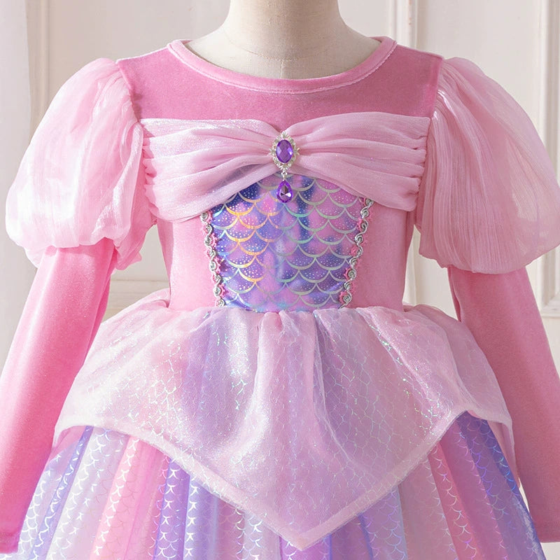 Pink Party Dress with Scales