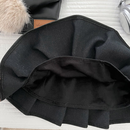 Children's Set in Faux Leather and Faux Fur