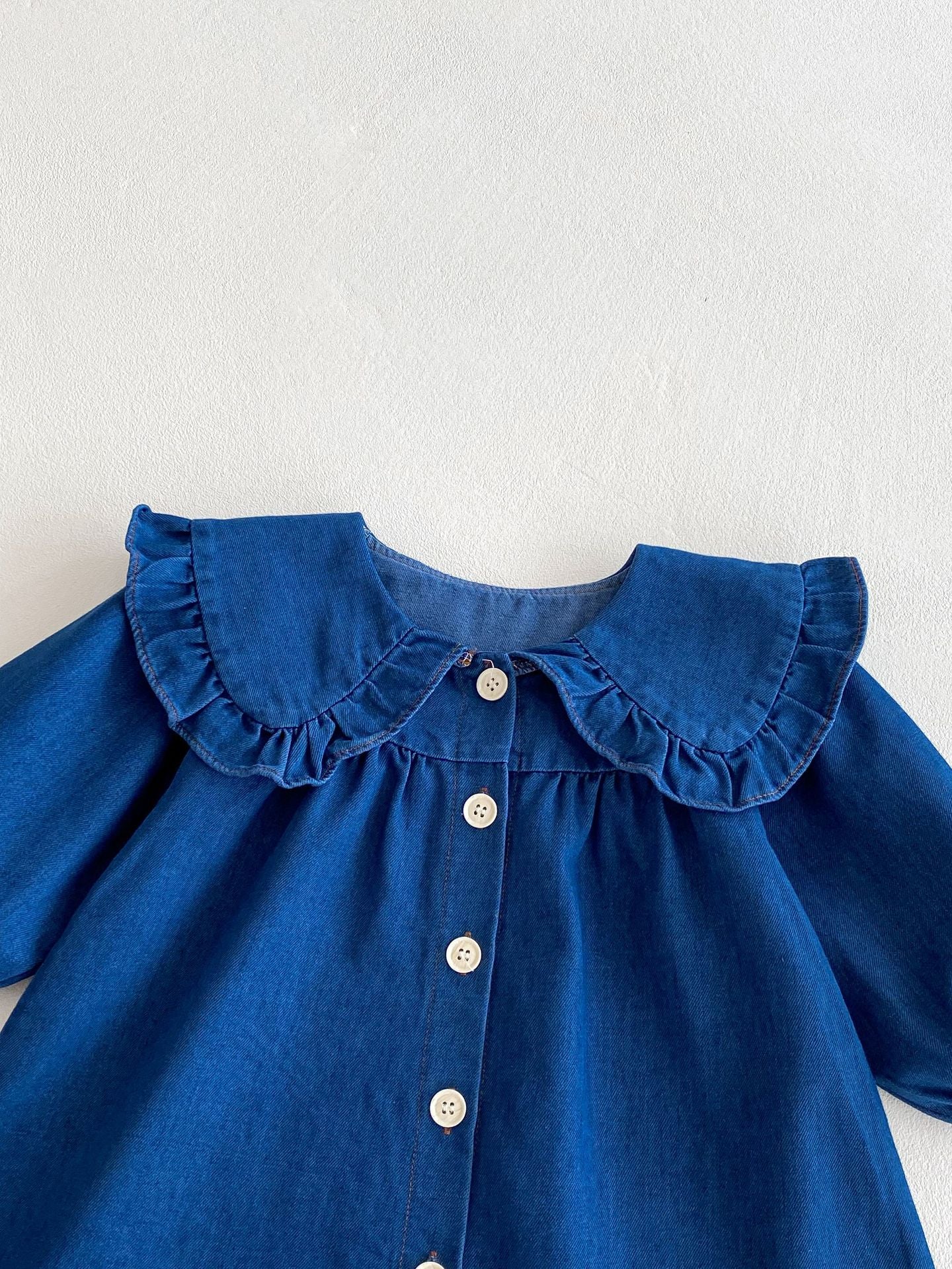 Body/ Denim Dress with Collar