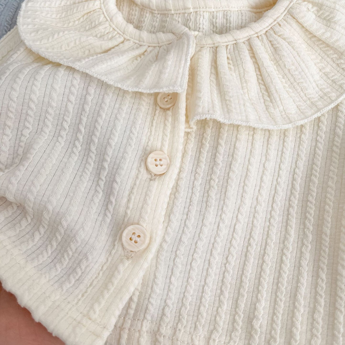 Girls' Outfit Set: Cardigan + Balloon Dress