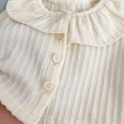 Girls' Outfit Set: Cardigan + Balloon Dress