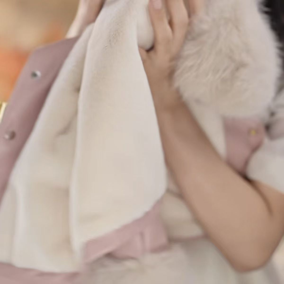 Pink Plush Winter Outfit for Kids