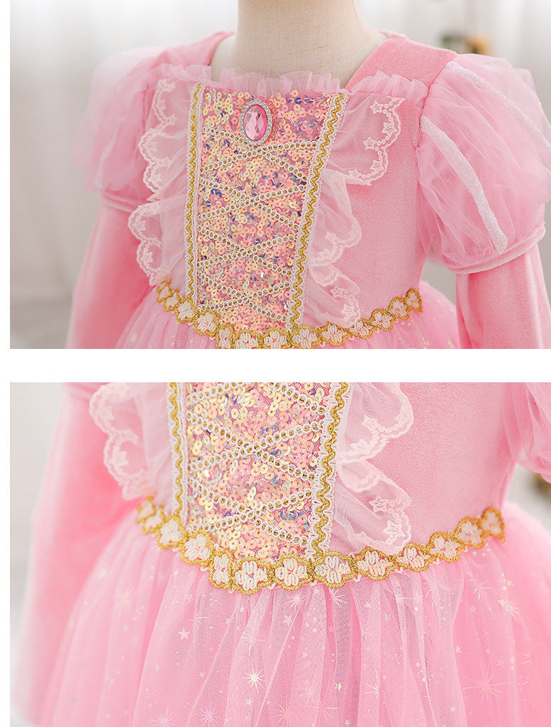 Pink Glitter Children's Dress