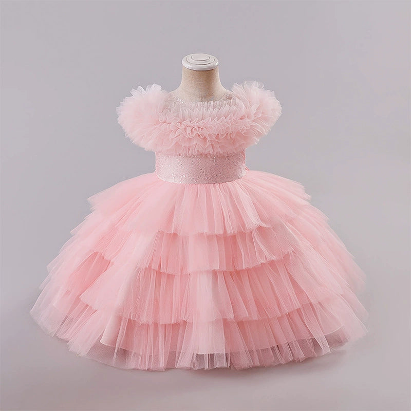 Children's Puffy Tulle Party Dress