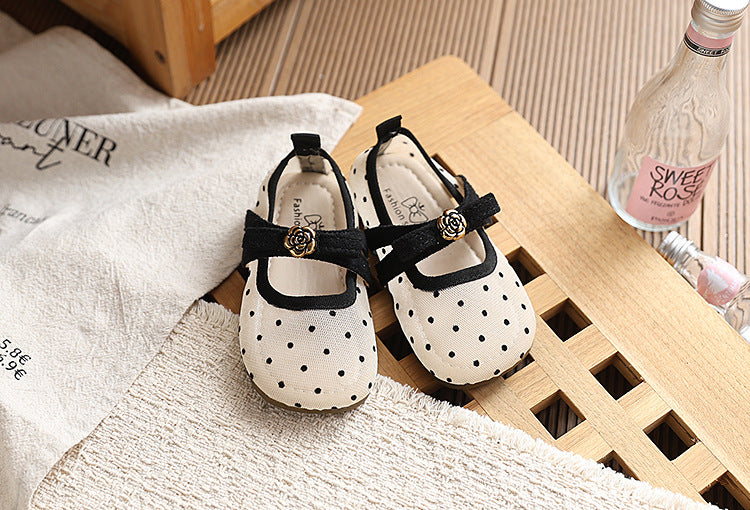 Girls' Polka-Dot Ballet Flats