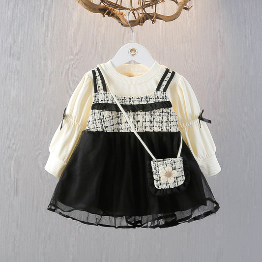 Children's Tulle and Tweed Dress